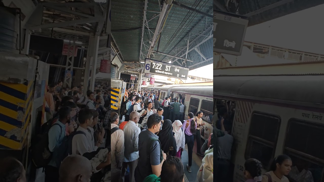 #mumbai #local #madness #rush #hour #indianrailways #icf #train #travel #vlog #crazy