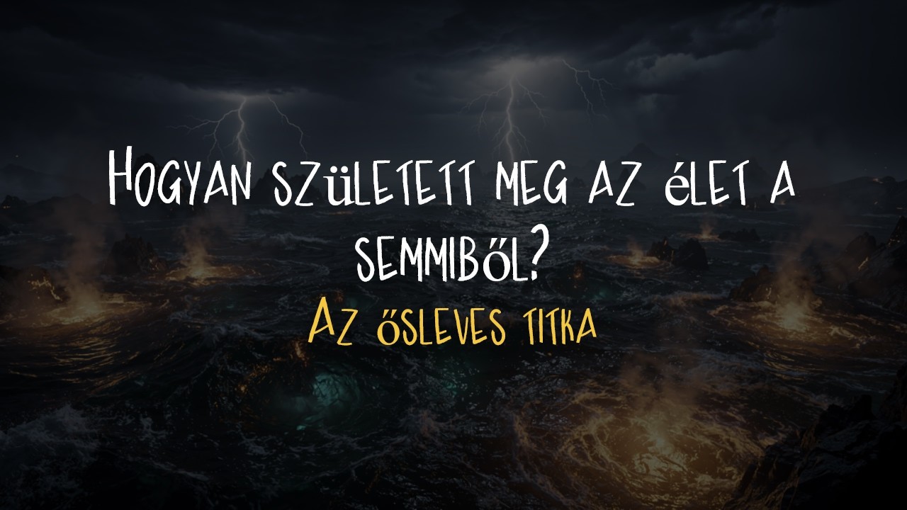 Hogyan született meg az élet a semmiből? – Az ősleves titka