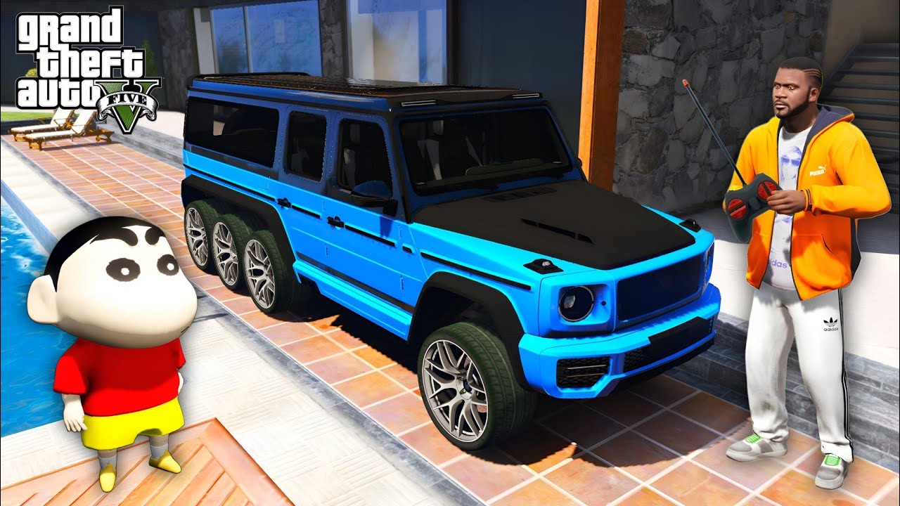 Franklin & Shinchan Buy Mercedes G-Wagon 8X8 Car in Gta 5 | Gta V Gameplay