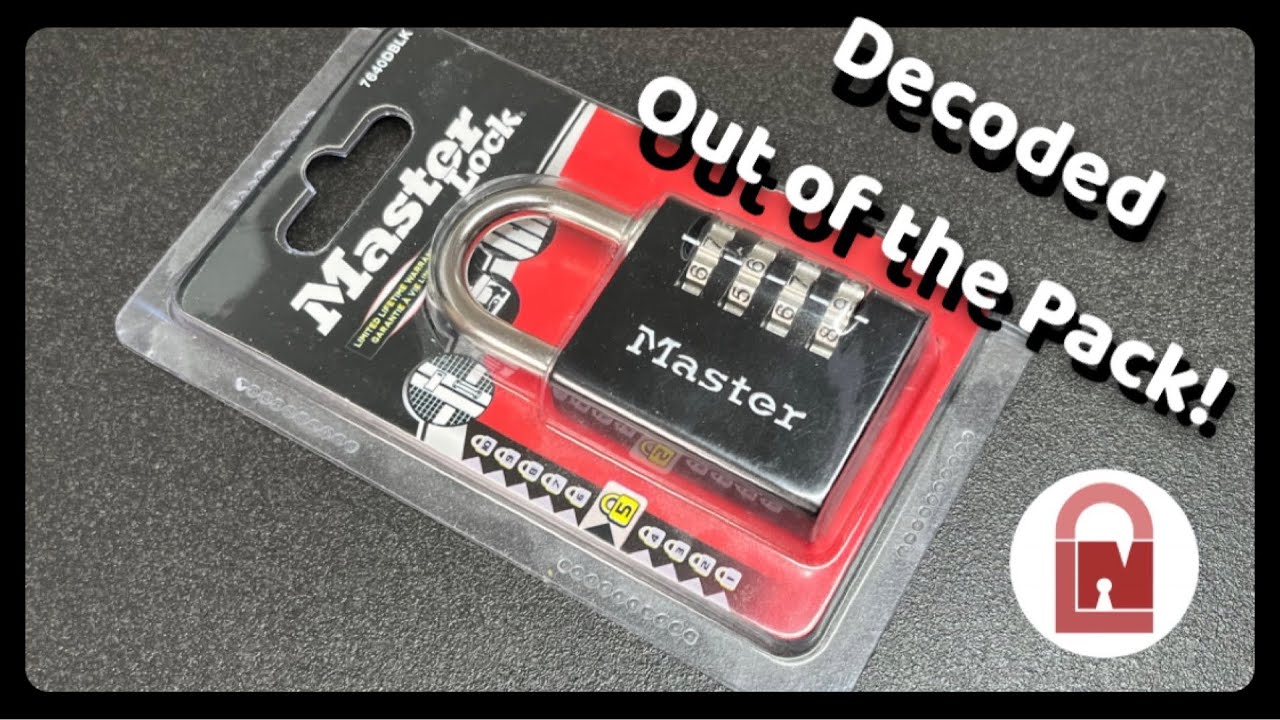 Decoding a Master Lock 7640D Combination Lock