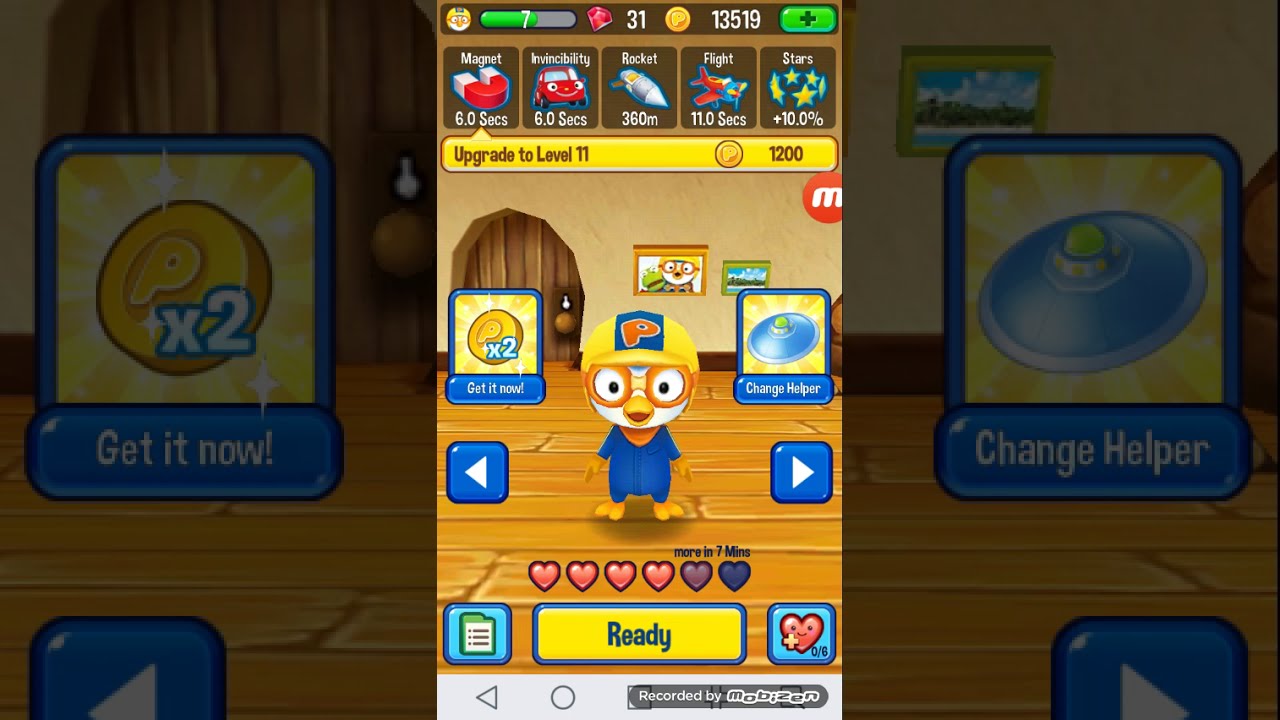 코인을 획득하는 뽀로로 / Pororo Penguin Run