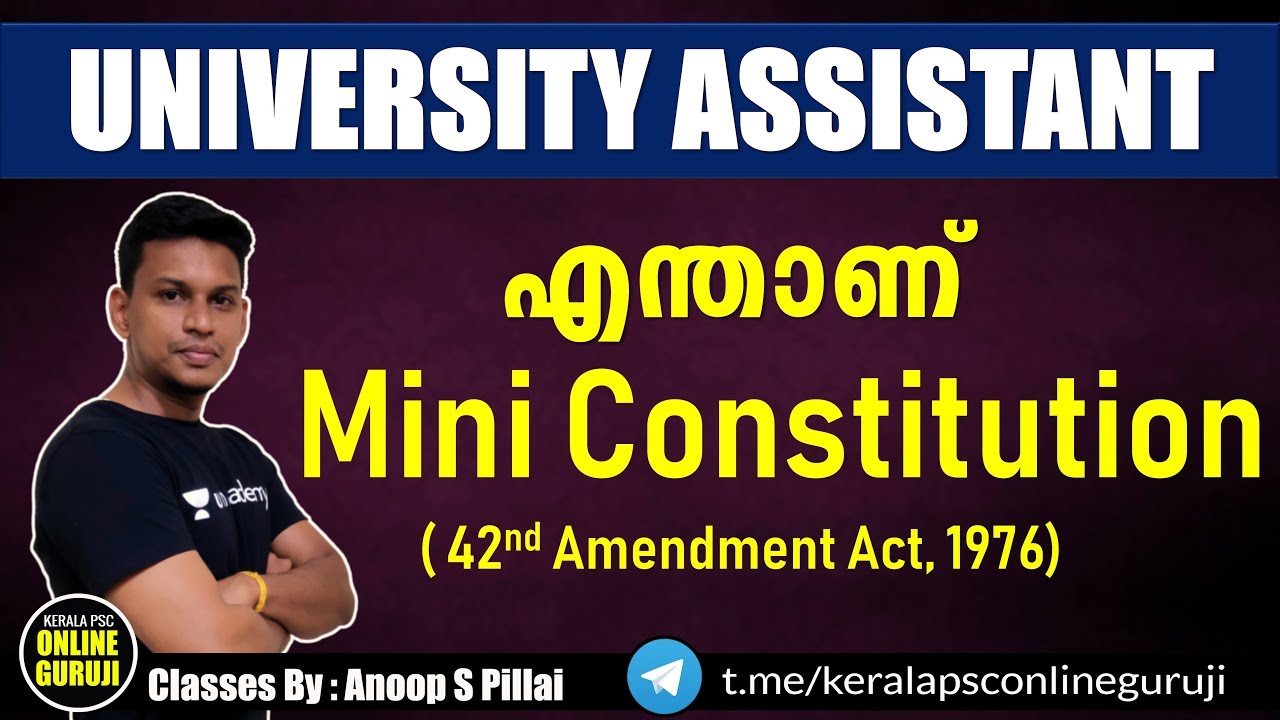 🤔What is Mini Constitution???😍 Let's look at the Important Points.😍