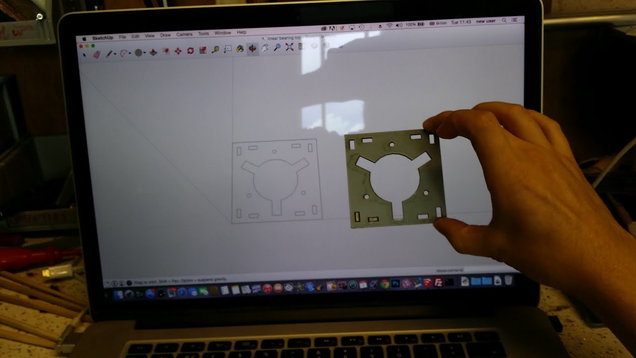 Sketchup model to laser cut acrylic