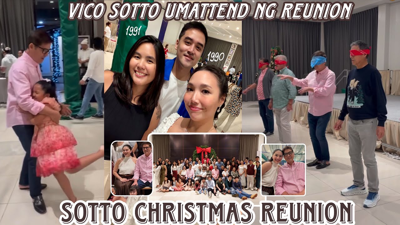 Sotto Christmas Reunion 🎄 Vico Sotto umattend tuwang tuwa sa games sa magkakapatid na Vic at Tito