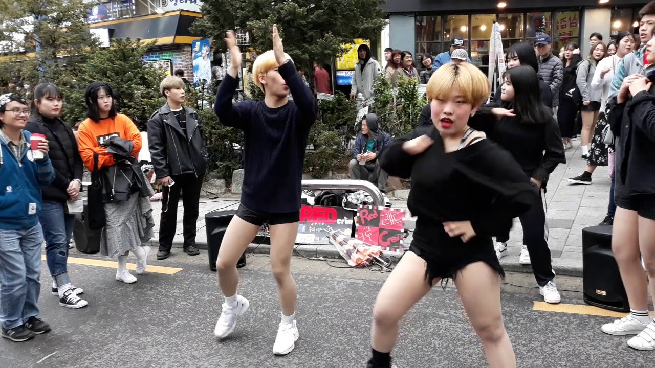 2018.04.14 4K 홍대걷고싶은거리 연합댄스팀템테이션&레드크루(1)