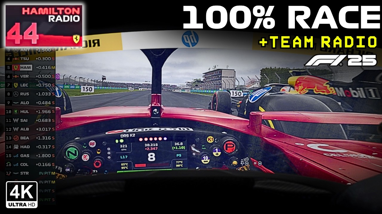 The Most Immersive F1 Gameplay - Lewis Hamilton Full Race British GP 2025 with Realistic Team Radio