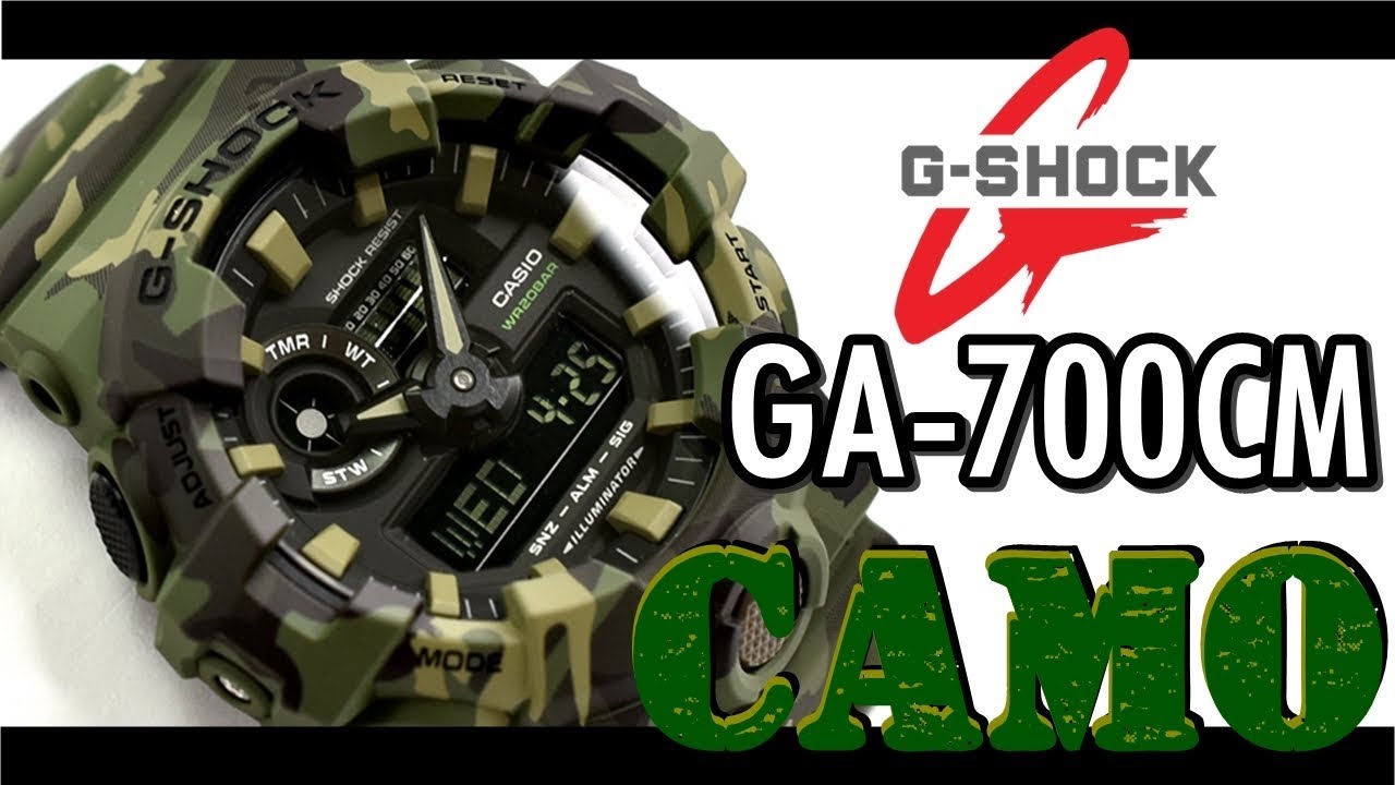 CASIO G-SHOCK GA-700CM-3 SPECIAL CAMO [UNBOXING]