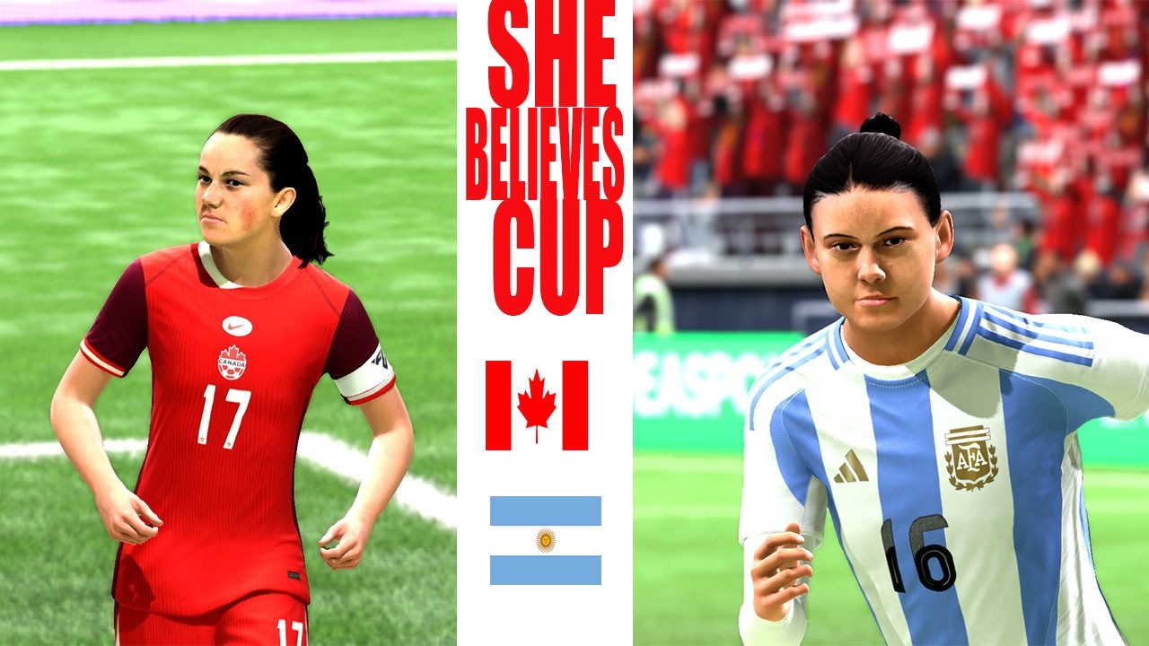 Canada Women vs Argentina Women | SheBelieves Cup | Gameplay Simulation