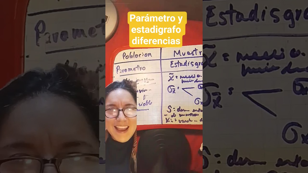 diferencias entre par&aacute;metro y estadigrafo.