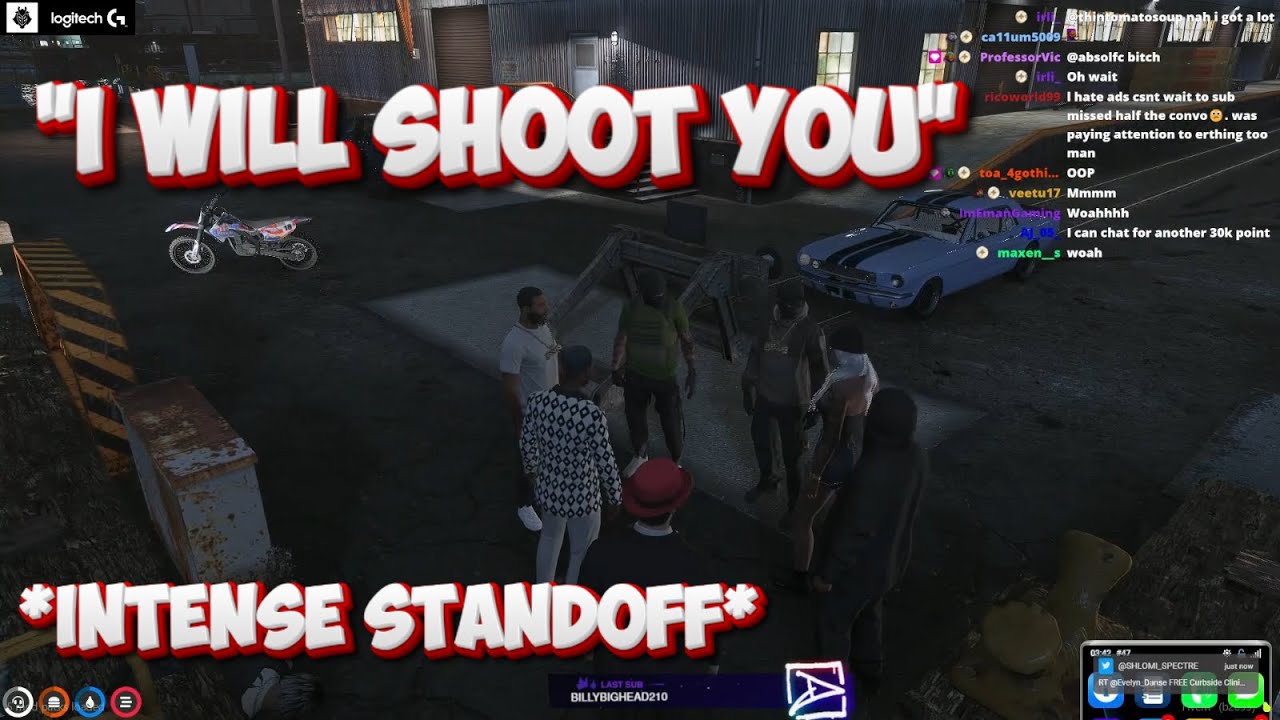 DEAN Says He Will SHOOT STE If He Goes On MANDEM TURF After STANDOFF (FULL MEETING) | NoPixel Mandem