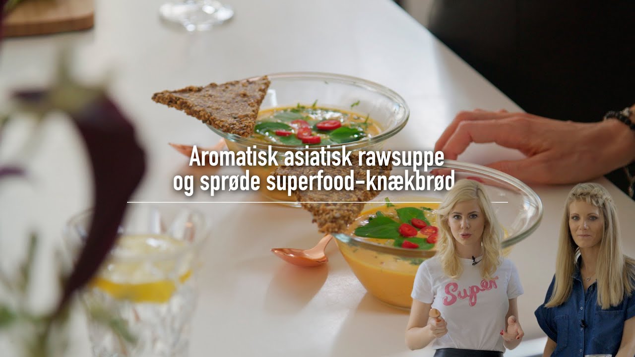 Asiatisk rawsuppe med superfood-knækbrød