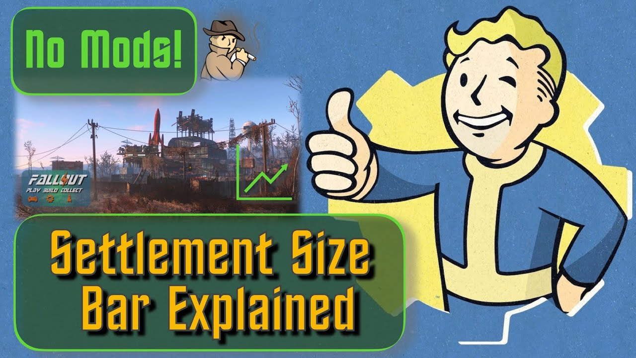 Объяснение ошибки размера поселения в Fallout 4: ЧАСТЬ 1 из 2. Сброс панели размера без модов 2023