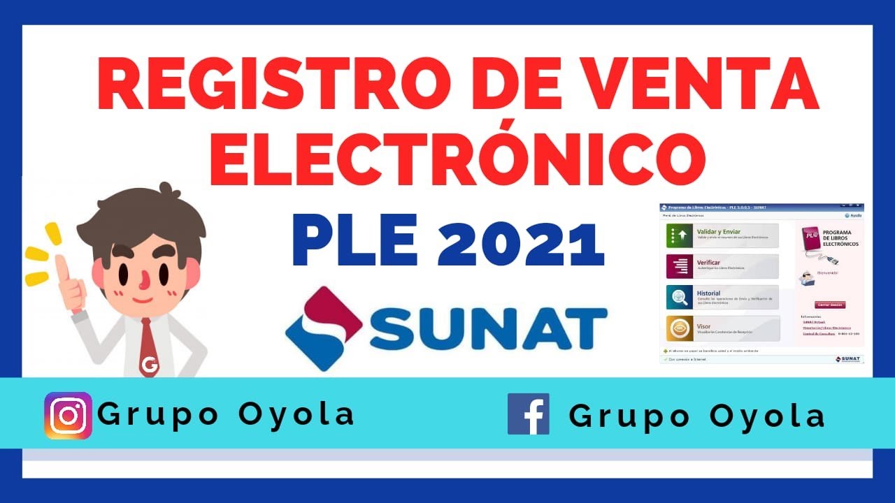 Registro de Venta Electr&oacute;nicos || Libros Electr&oacute;nicos 2021 Sunat