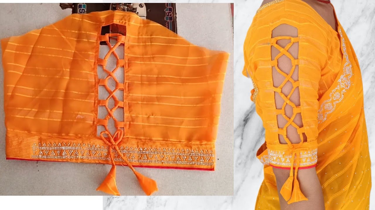 Unique Blouse Sleeve Design cutting and stitching/Astin ki cutting and stitching/बाजू की नई डिजाइन/