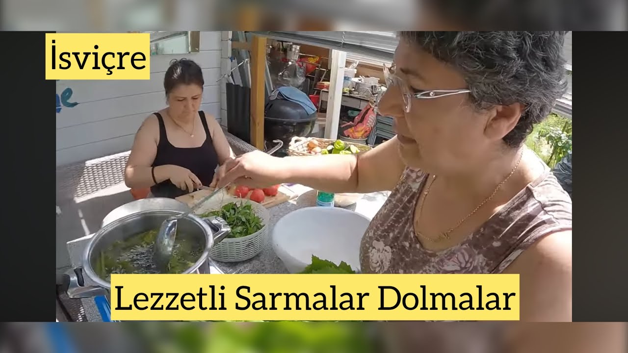 ISVICRE `DEKI  BAHCEMIZDE ORGANIK ÜRÜNLERIMIZLE LEZZETLI SARMALAR DOLMALAR SOHBET ESLIGINDE