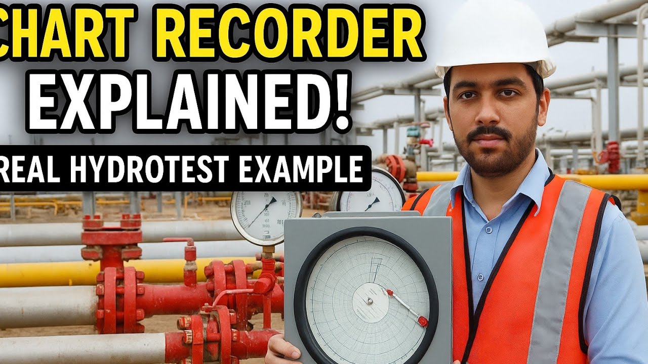 Chart Recorder & Hydrotest Chart Explained | पाइपलाइन टेस्टिंग का रियल चार्ट कैसे पढ़ें? #video #oil