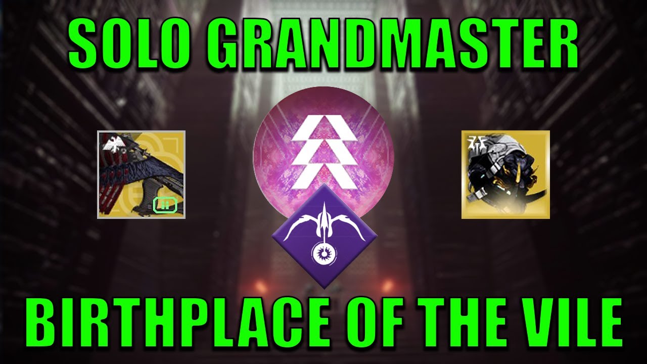 Solo Birthplace of the Vile GM w/ Bastion - Prismatic Hunter (Platinum, 