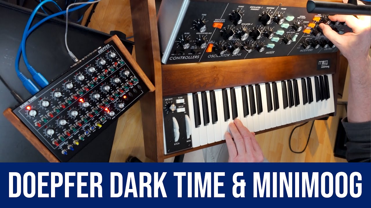 Doepfer Dark Time & Minimoog. #doepfer #minimoog