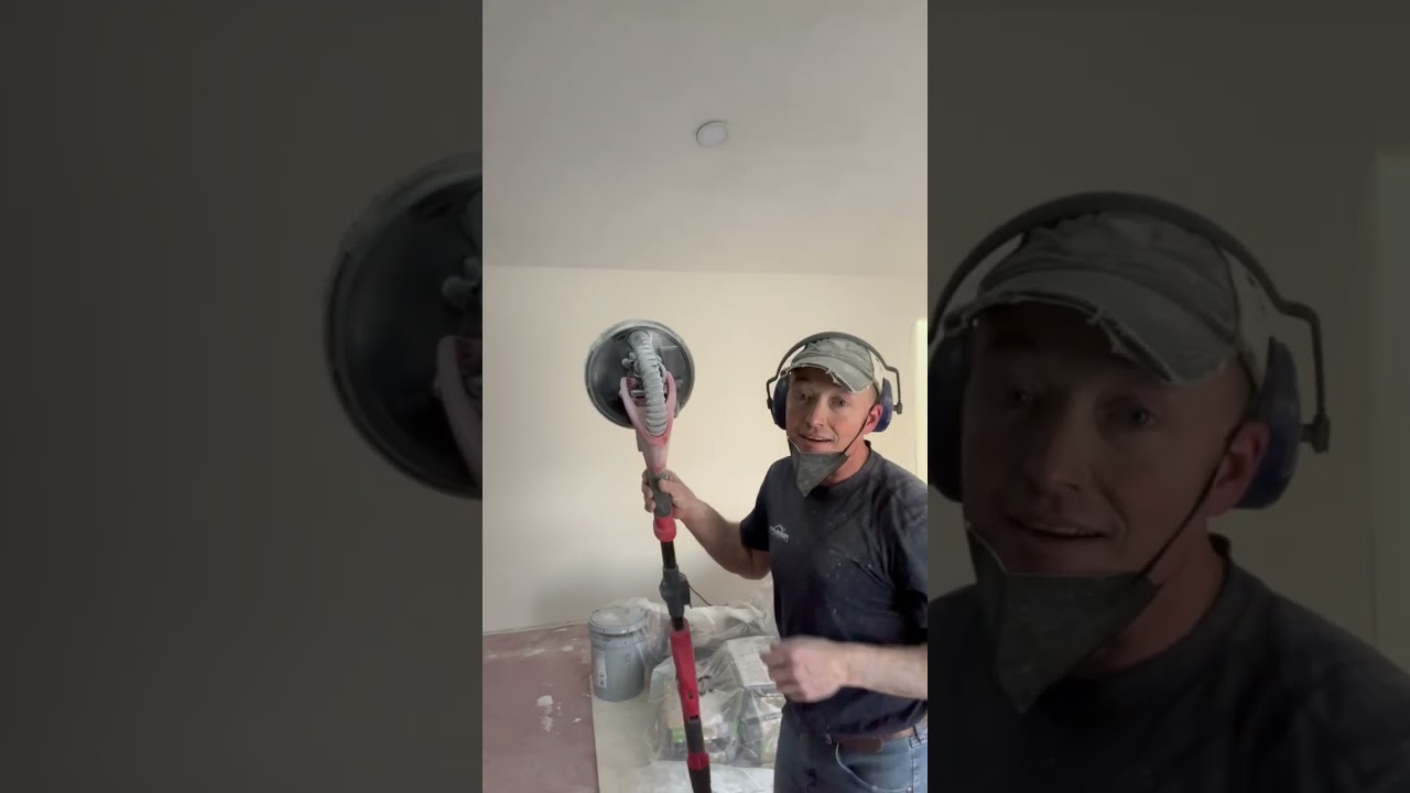 Bauer 9&rdquo; electric drywall sander with vac attachment