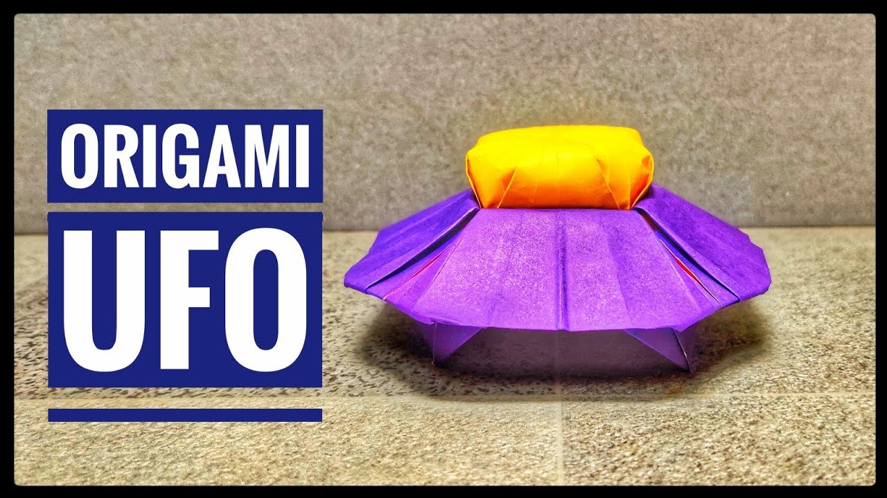 Origami UFO | Origami Alien Spaceship |  Origami tutorial | Paper craft