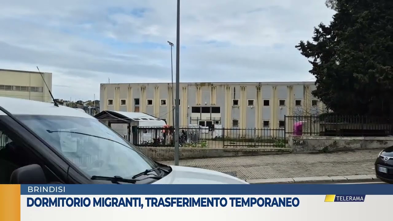 Dormitorio migranti trasferimento temporaneo