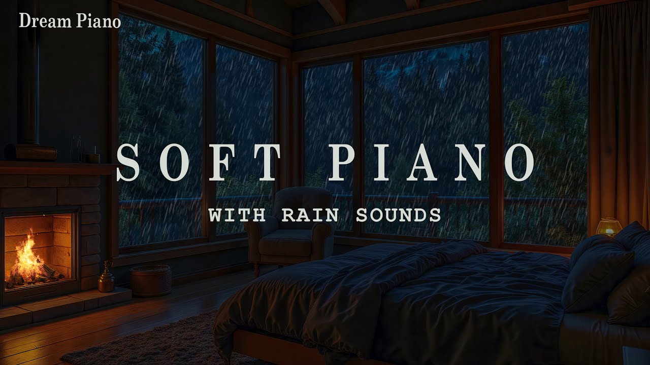 Soothing Piano with Soft Rain 🌧️ Healing Music to Calm the Mind, Relax the Body, and Rest