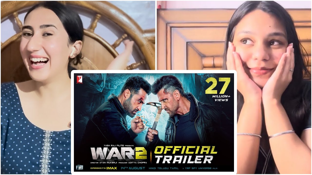 WAR 2 MASS TRAILER REACTION | JR NTR | HRITHIK ROSHAN |