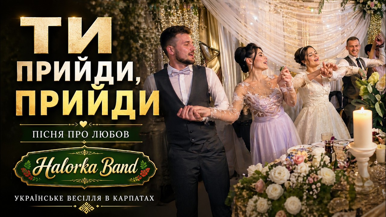 Ти прийди прийди, весілля 🎼 Пісня про любов,🎹 гурт «Halorka band” українське весілля  в Карпатах