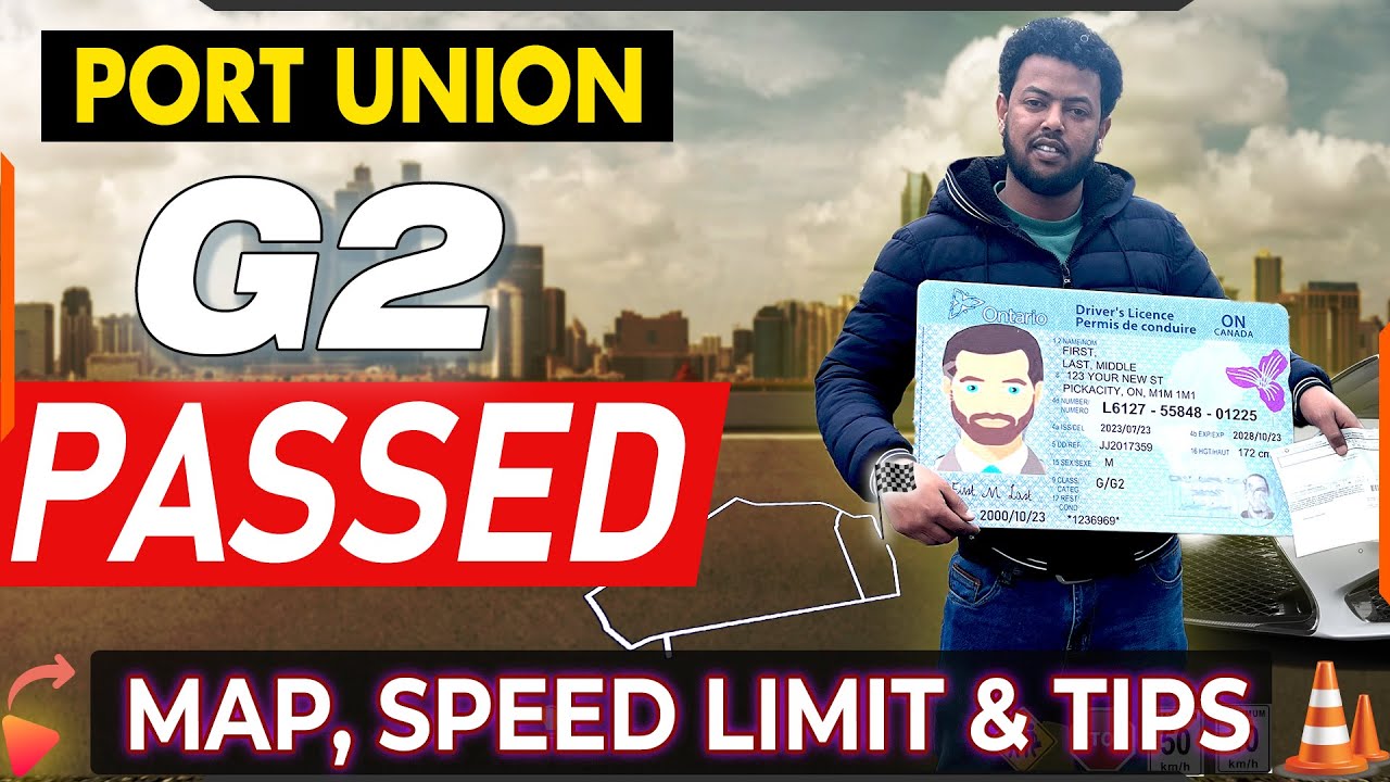 Port Union G2 Road Test| Real Road Test with Map, Speed Limits, Tips, And Instructions|