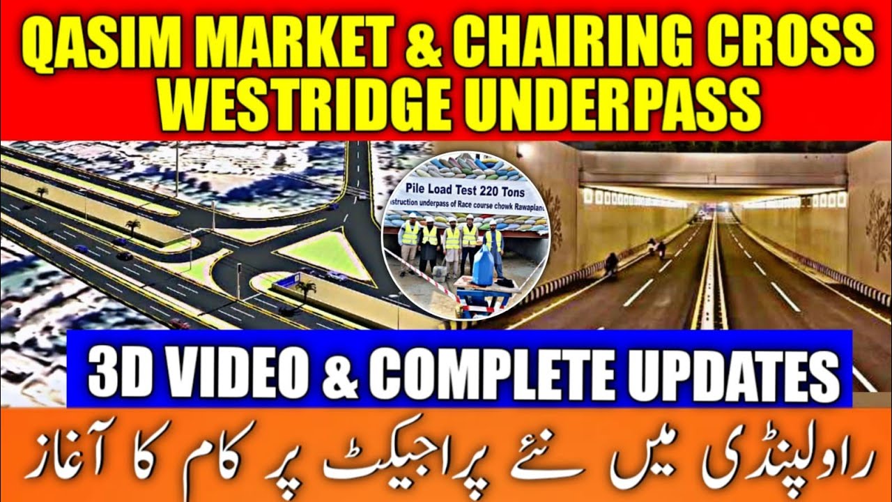 Qasim Market & Charing Cross Underpass | 3D Video | Signal Free Project | Qasim Market Underpass