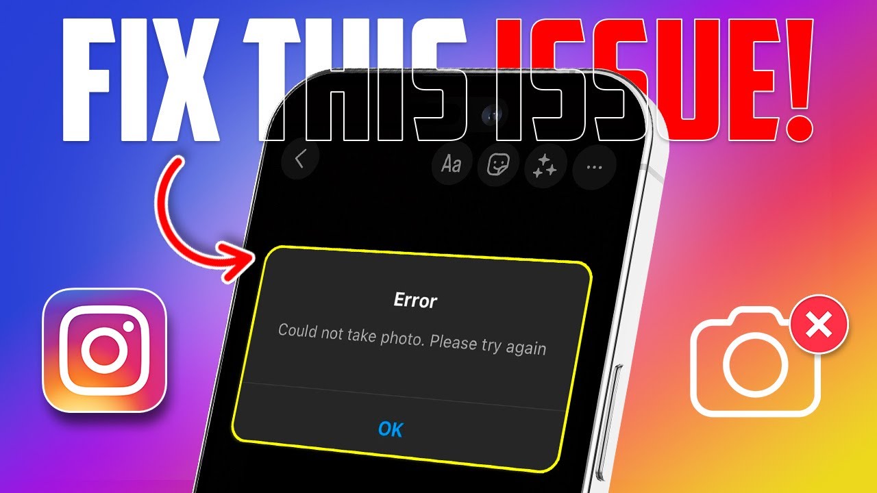 How to Fix Could Not Take Photo Please Try Again on Instagram on iPhone