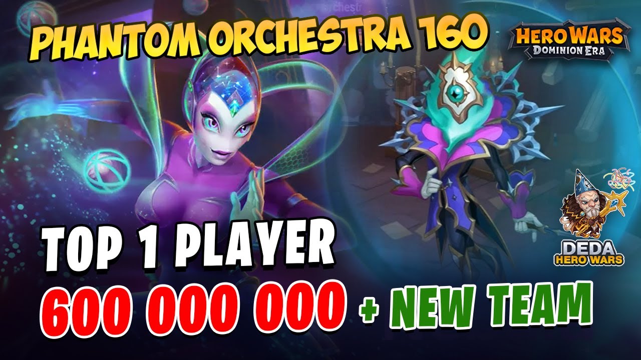 Manual guide for 160 Maestro. New secret team for 100+mil vs 160 Phantom Orchestra. Hero Wars game.