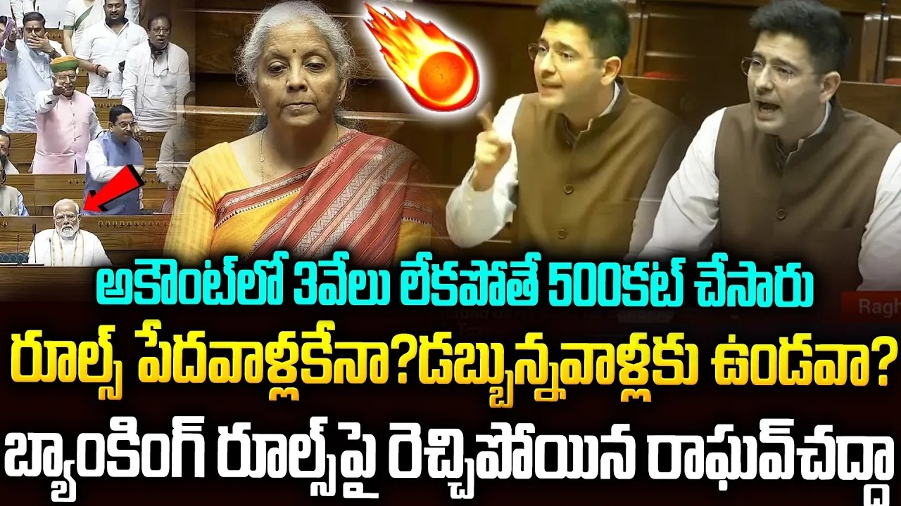 ప్రశ్నలతో పార్లమెంట్‌ను వణికించిన రాఘవ్ చద్దా🔥🔥 #raghavchadha About Banking System #aamaadmiparty