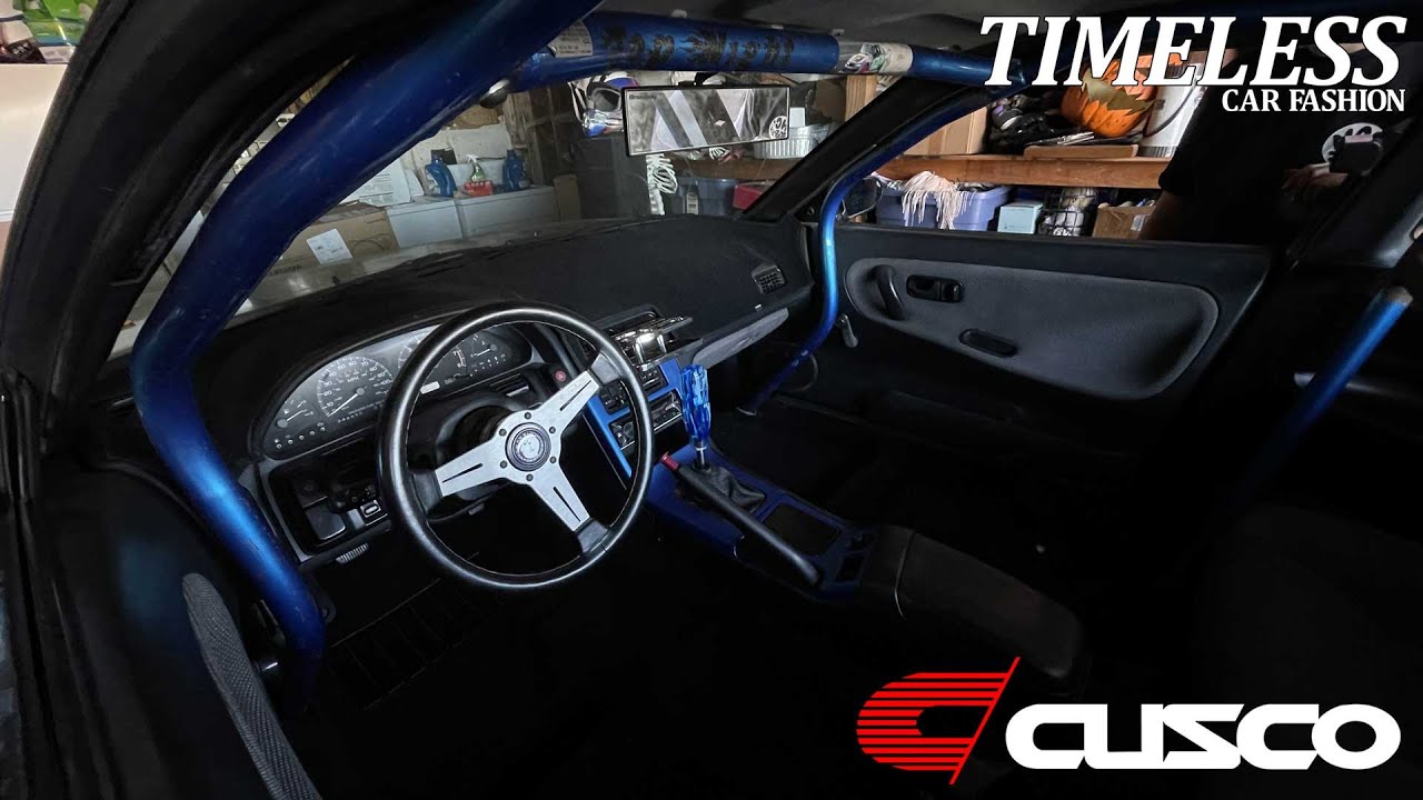 Cusco 6 Point Bolt in Roll Cage Install - 240sx S13