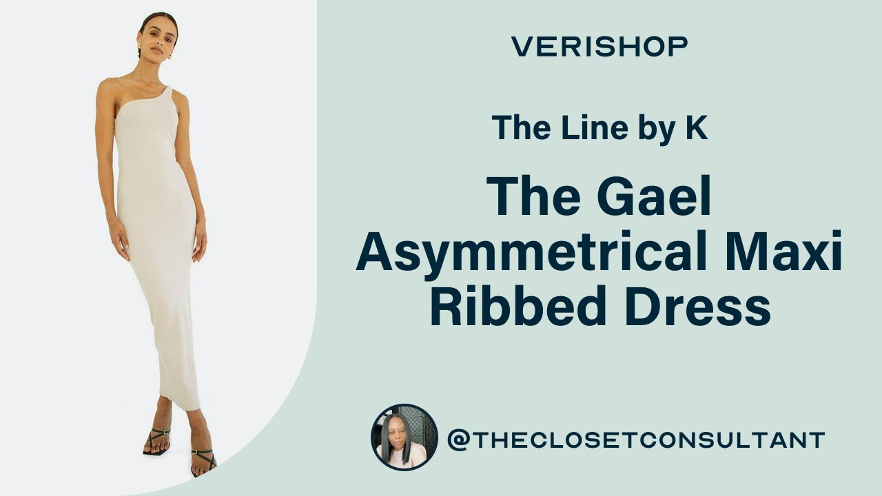 The Line by K The Gael Asymmetrical Maxi Ribbed Dress Review