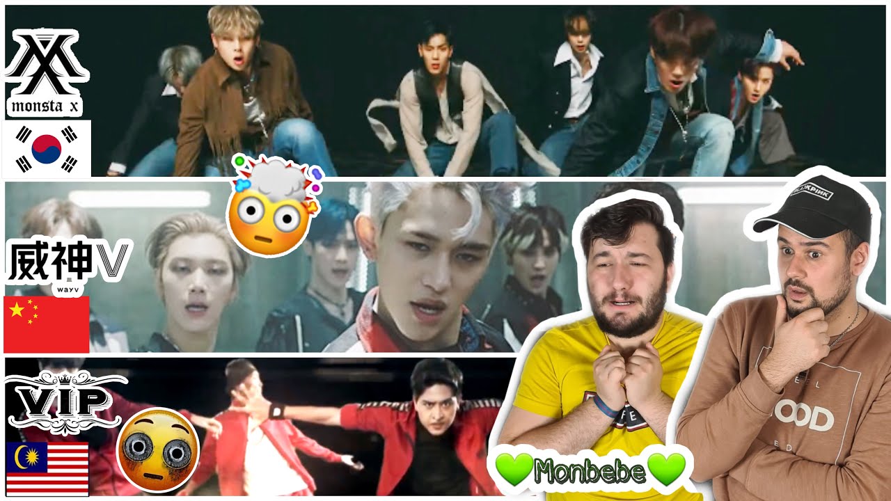 Reaction to Boygroups: WayV - Turn Back Time (CPOP) vs. VIP - Mafia vs. MONSTA X - Fantasia (KPOP)