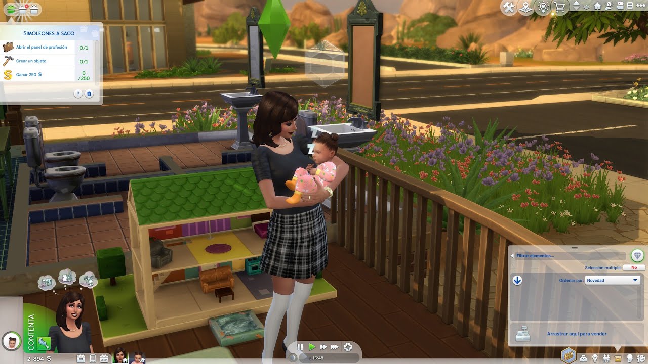 Reto de los sims 4 ( Madre SOLTERA) Parte 1