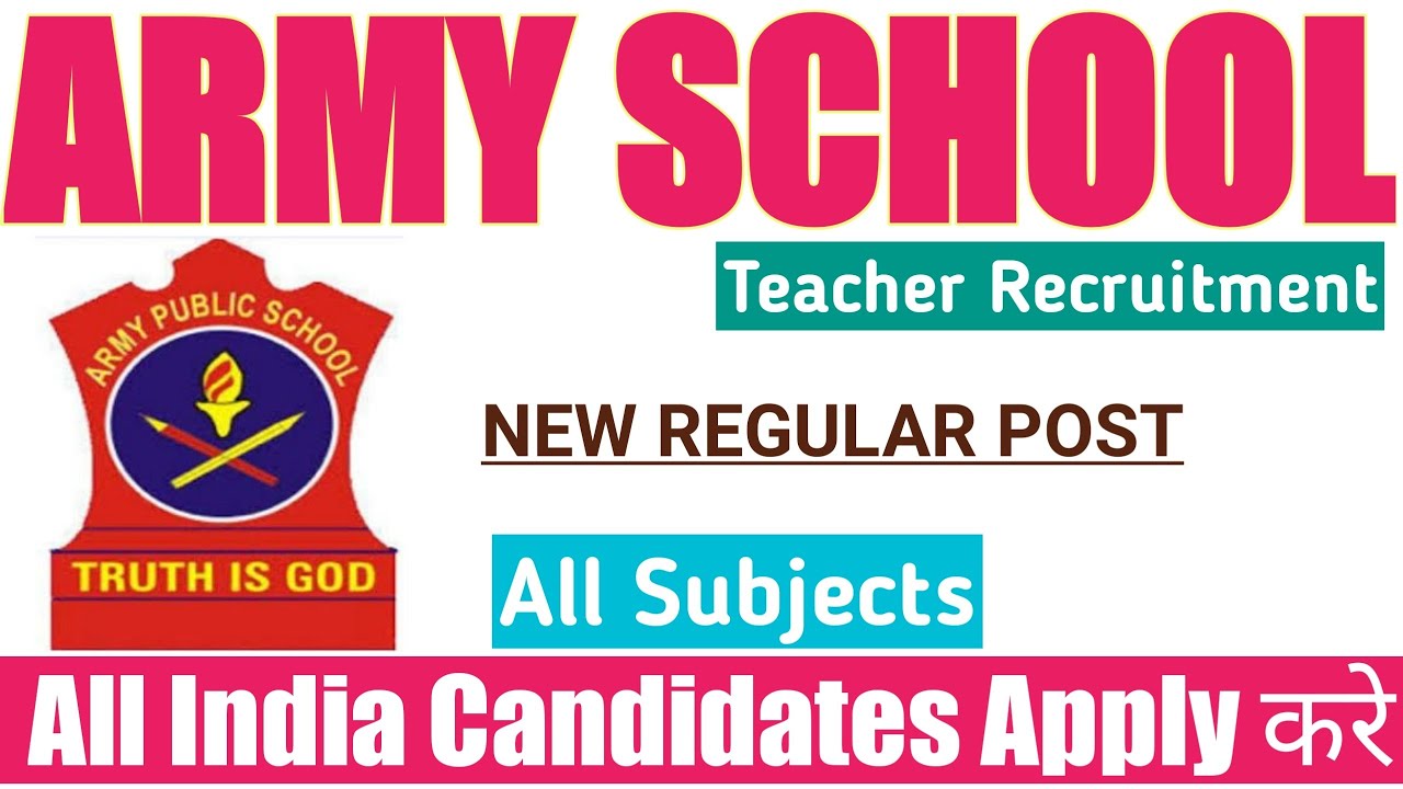Army School Vacancy 2022 | Army Public School Recruitment 2022 | AWES NOTIFICATION 2022 | JOBS | APS