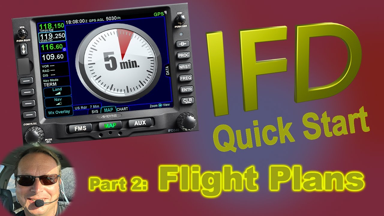 Учебное пособие по Avidyne IFD — Часть 2: Планы полётов