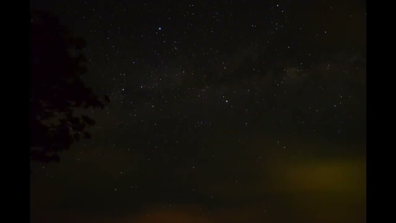 三日月と星夜 （国頭村森林公園）