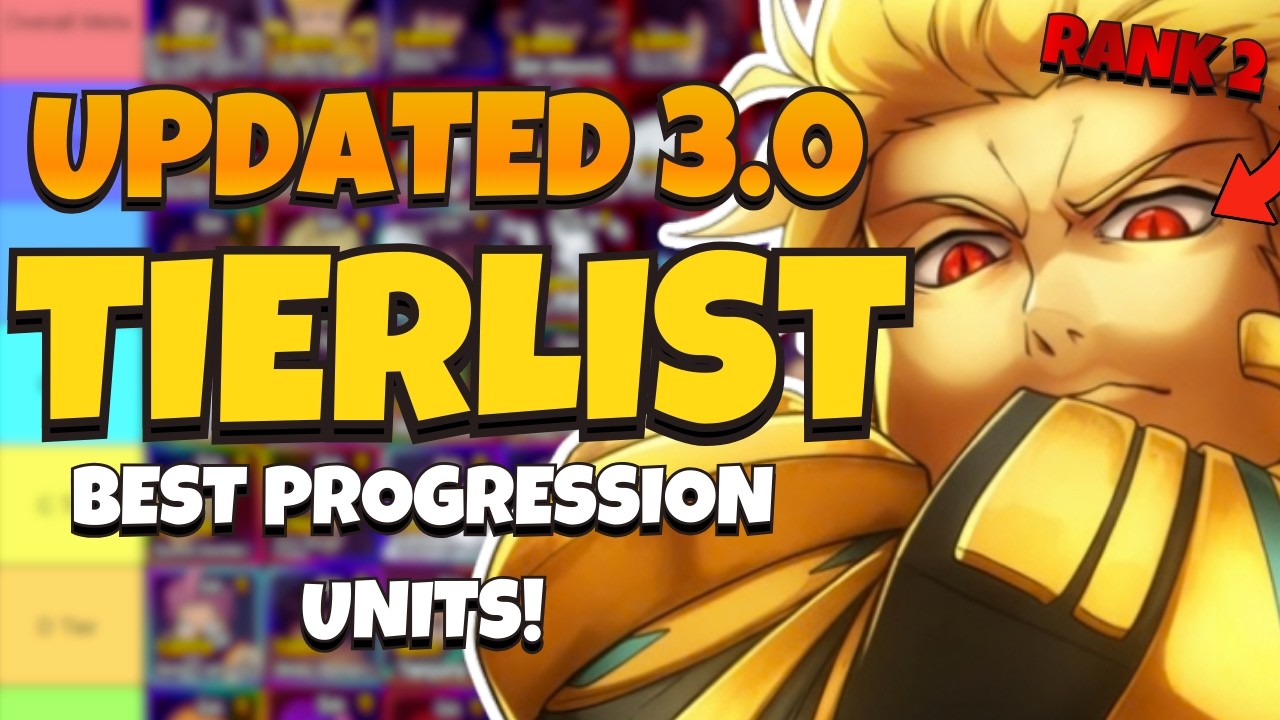 NEW Update 3.0 Tier List! Best Progression Units in Anime Paradox (Official)