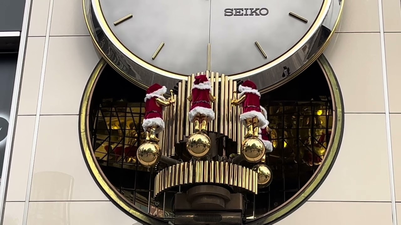 【クリスマスバージョン（拡大）】マリオンクロック_東京都有楽町