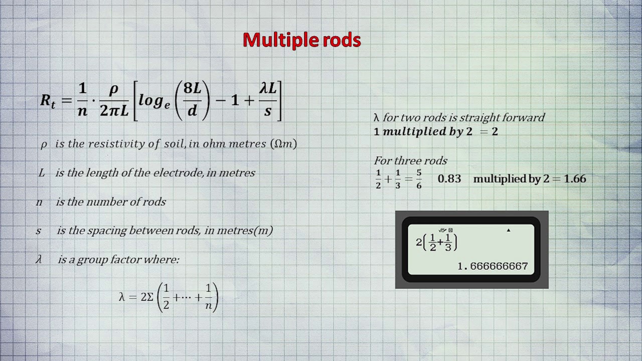 Earth rod calculations when installing TT systems