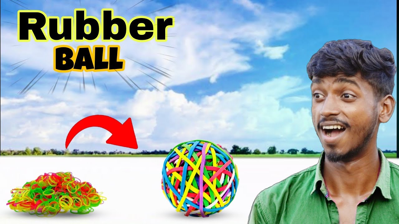 🥎 1000 RUBBER se BALL AISE BANAYE GHAR PE /🥎घर पे बनाएं बड़ा बॉल #experiment 