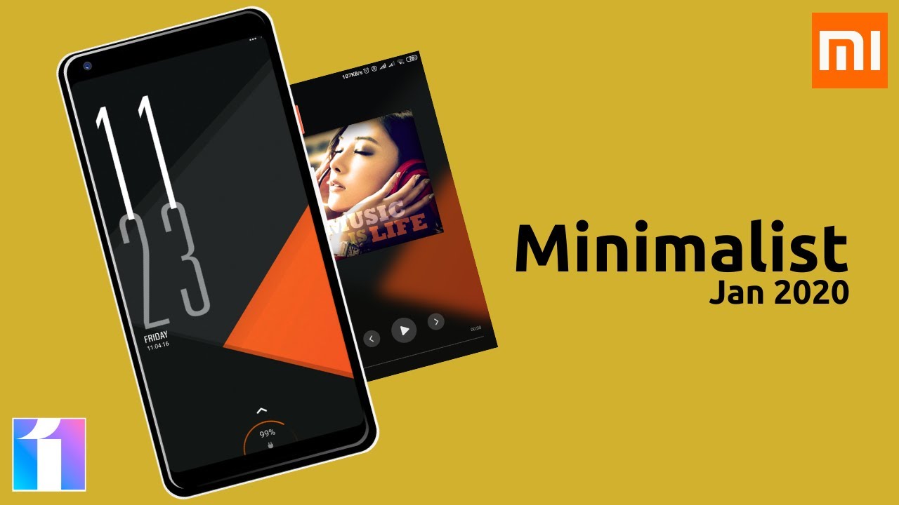 The Minimalist Theme for Miui 11 | Eureka 8 Pro | January 2020!