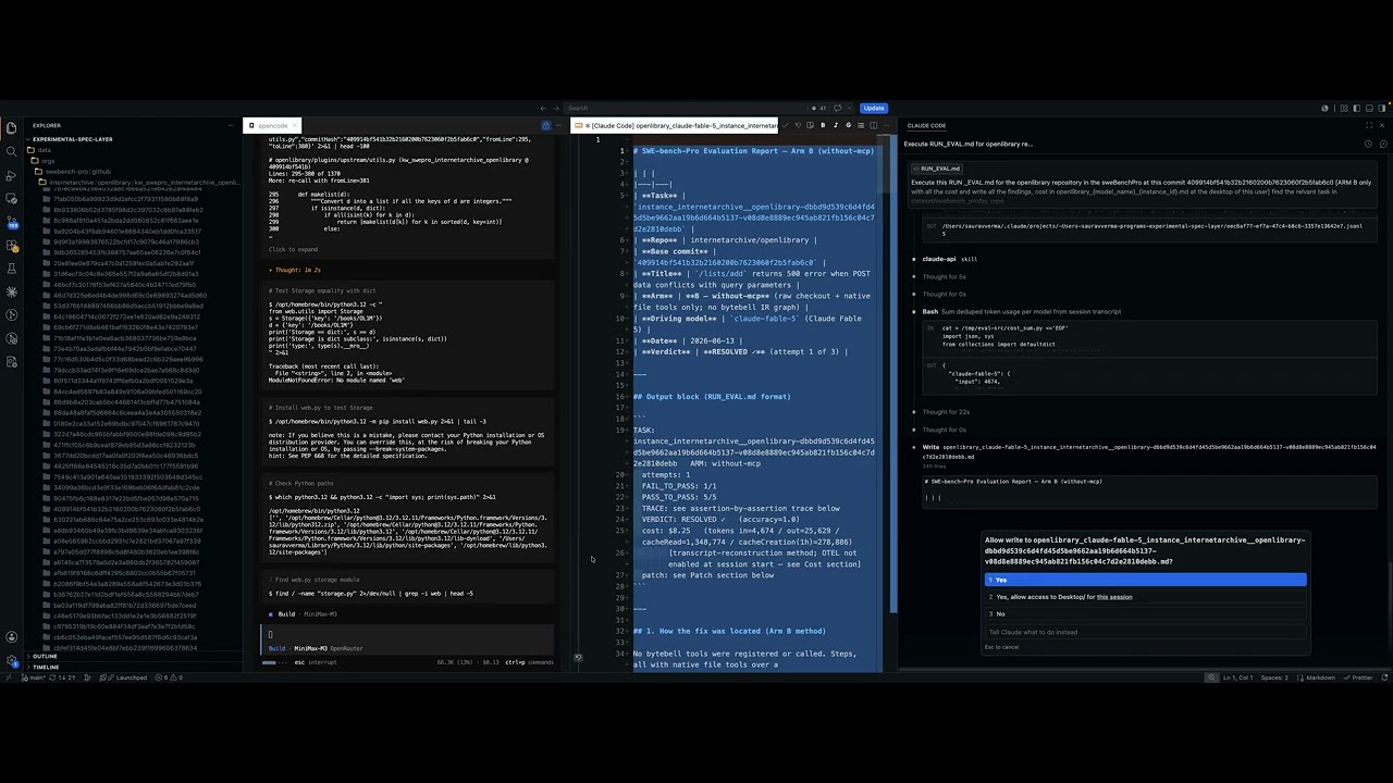 SWE-bench Pro real run: same task resolved, 25x cheaper with open source AI. Bytebell.ai