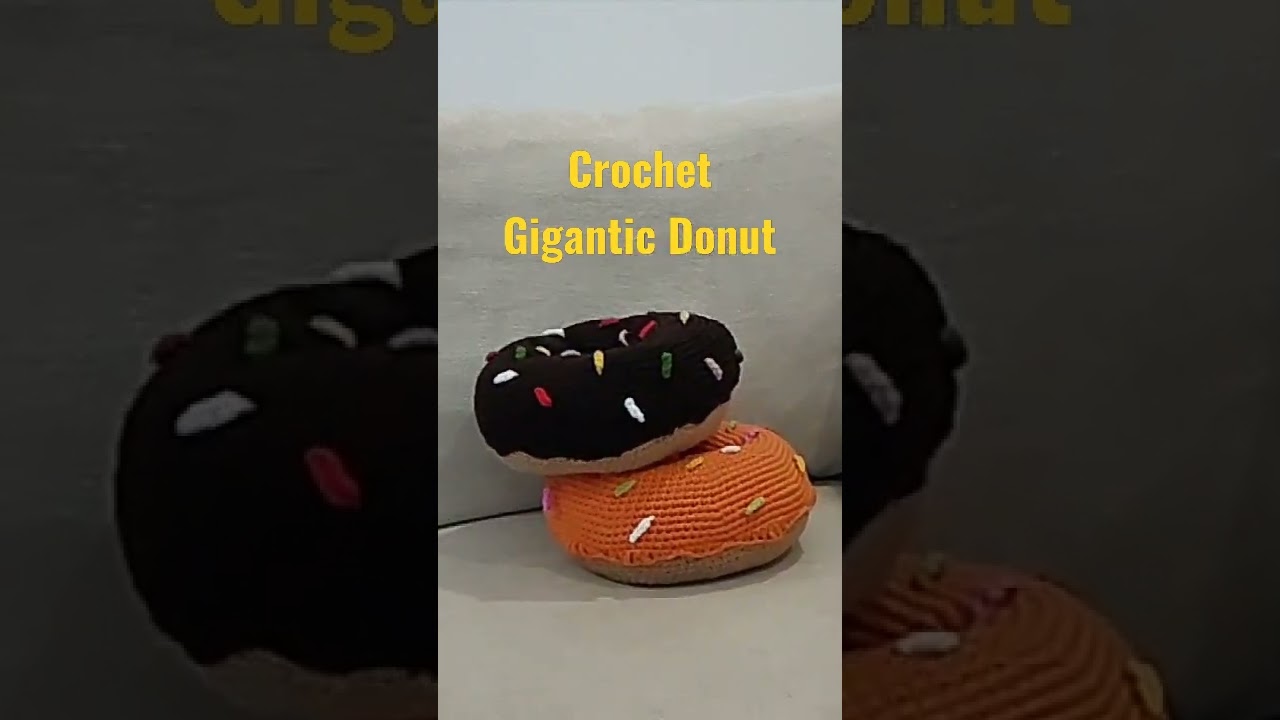 Giant Donut Amigurumi For Dummies #crochet #amigurumi #amigurumis #crochettutorial #squishy #mengait