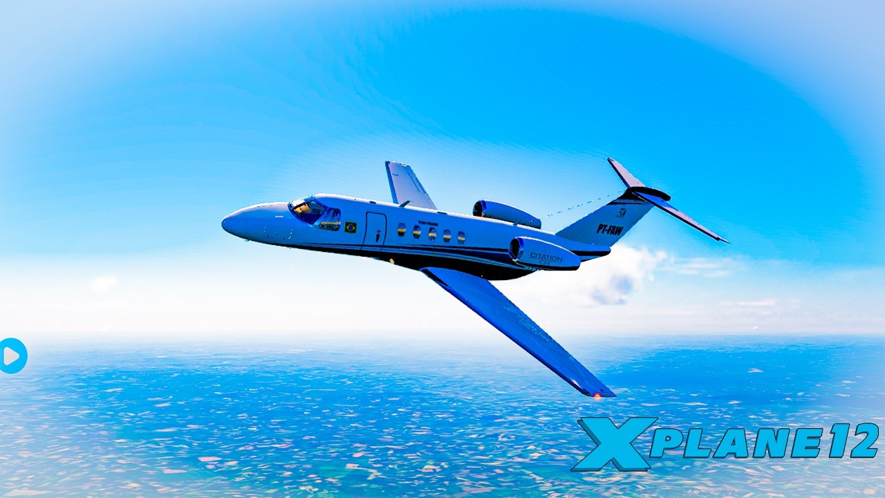 X-Plane 12 #9 Cessna Citation CJ4 PT-FAW SBFL - SBPF - SBFL