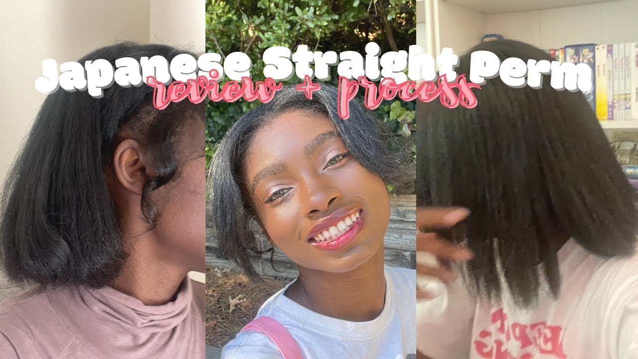 Relaxed Hair to Japanese Straight Perm ~ review & process