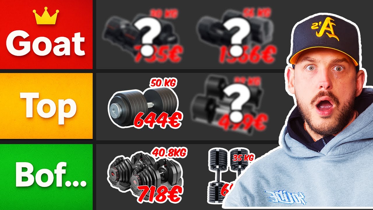 Quels sont les PIRES vs les MEILLEURS haltères ? (Tierlist)